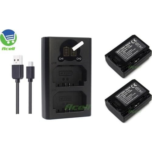 NP-FZ100 Battery + LCD USB Dual Charger for SONY Alpha 7R III / Alpha 7R IV / Alpha 7S III / Alpha 9 II / Alpha 6600 7C Camera