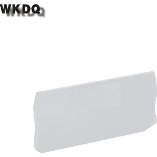 D-ST4-TW 10Pcs End Cover For ST Type Twin Din Rail Terminal Block Accessories L72/H29.4/W2.2mm Wire Connector Barrier Plate