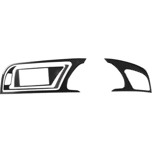 Car Carbon Fiber Cover Stickers for Dashboard Interior Center Dashmat Dash Board Decoration Sticker For Audi A4 A4L A5 RS5 S5