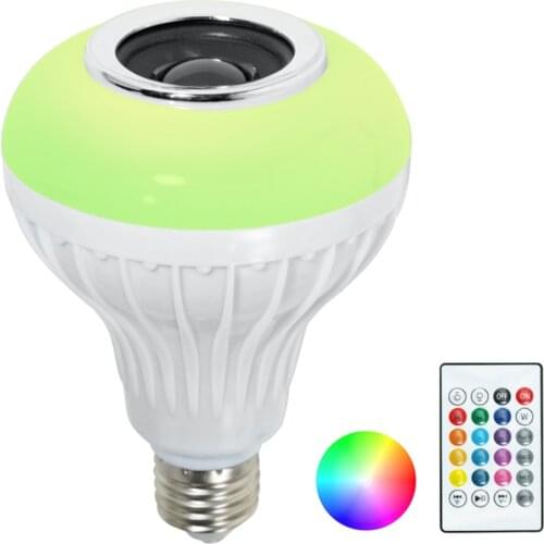 Wireless Bluetooth Speaker Light Bulb B22/E27 LED Audio Music RGB Lamps
