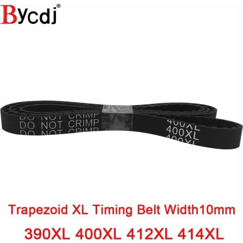 BycdjXL Timing Belt 390XL/400XL/412XL/414XL Rubber Timing Pulley Belt 10mmWidth Closed LoopToothed Transmisson Belt pitch 5.08mm