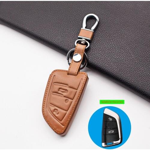 99% Praise Leather Car Key Case Cover For BMW 1 2 5 Series 218i F48 X1 F15 F20 F30 X3 X5 X6 X7 F20 E34 E36 E90 E90 3 Buttons
