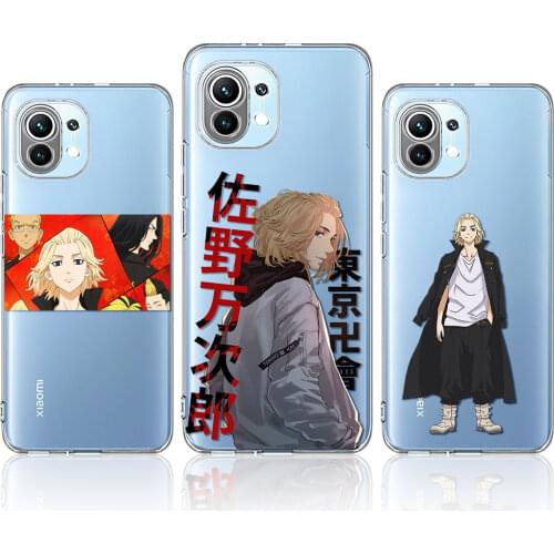 Phone Case For Xiaomi Mi 11 11i 10 10T Lite 9 9T Pro CC9 Clear Soft TPU for Mi Note10 Pro Back Cover Casing Tokyo Revengers Bag