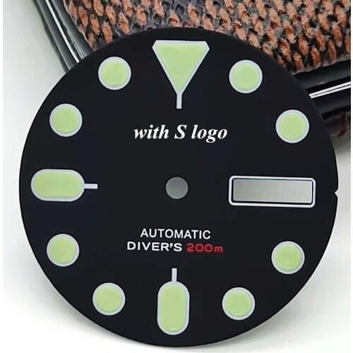 Watch dial seikomofidy dialFour leg position, movement with nh36a / 4r36a strong green luminous products nh35 dial