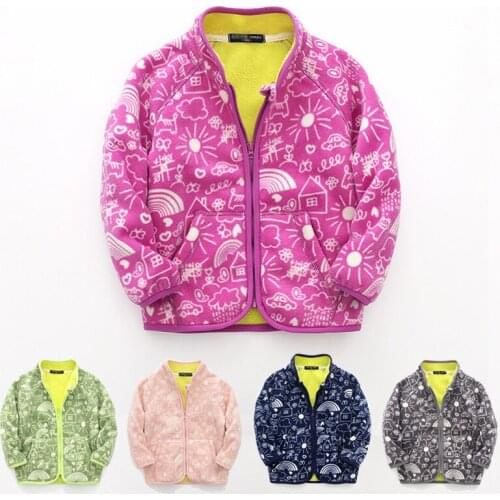 Kids boys girls fleece jacket spring 2020 baby girl boy jacket autumn little girls coats and jackets boy coat children outerwear