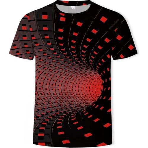2021 Summer Mens Hot-selling Oversized T-shirt Digital Printed Swirl Pattern Short Sleeve Top Riding Sports Leisure T-shirt