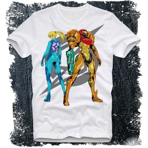 T-Shirt Samus Aran HOT SEXY BADASS Girl Pinup Pin-Up Super Metroid Arcade Retro