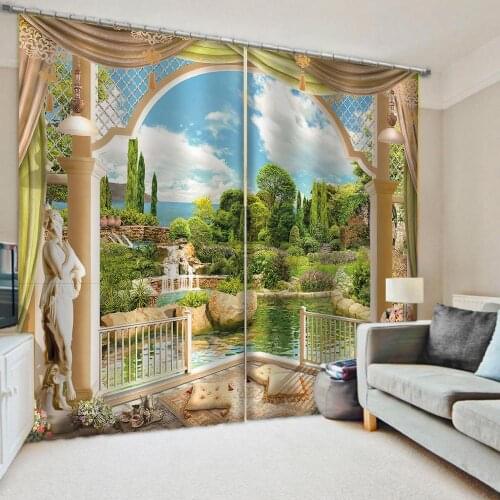 Customized 3d curtains new window balcony thickened windshield blackout curtains personality curtains