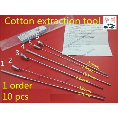 JZ Medical instrument stainless steel cotton ball carrier take cotton Scroll screwdriver extraction tool Cotton wool applicator