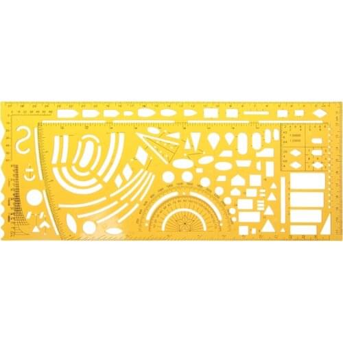 K Resin Flow Chart Symbol Drafting Template Ruler Stencil Measuring Tool Student
