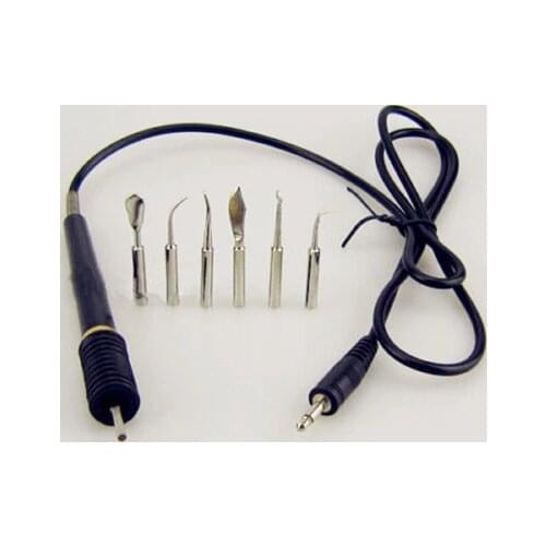 1Pc Wax Carving Pen Pencil & 6pcs Tips Pot for Dental Lab Electronic Waxer free shipping