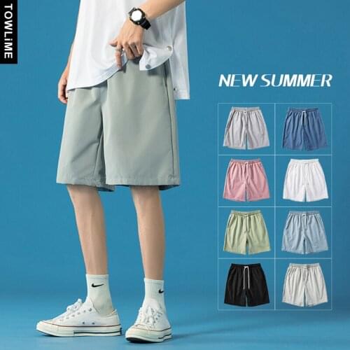Mens Solid Color Shorts 2021 Fashion Women Casual Loose Short Pants Korean Streetwear Male Harem Trousers Sweatpants