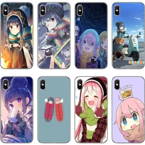 Soft cover case Yuru Camp anime girl For Samsung Galaxy J8 J7 J5 Prime pro J3 A3 A5 A7 2018 2017 2016