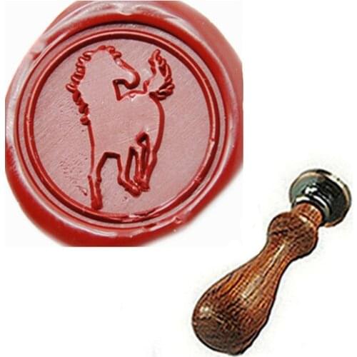 Seal Wax Kit, Horse Vintage Wax Badge Seal Stamp Kit Wax Set Tool Gift,custom