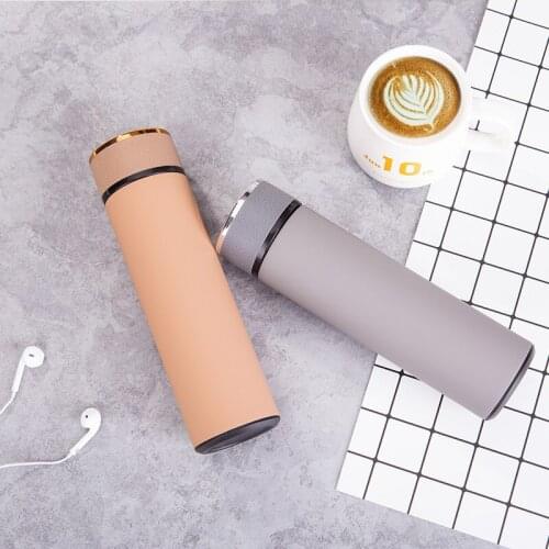 New Pattern 304 Non-rust Steel Sheet Grain Cover Vacuum Cup Man Business Affairs Directly Cup Gift 24 Hours Thermos Cup