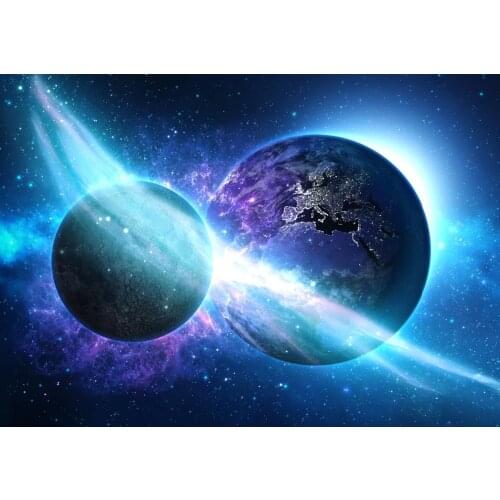 002 universe planet printing ceiling film cosmic earth pvc ceiling film
