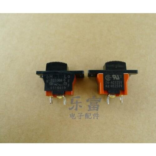 Original new 100% SS106A-5 7A AC125V toggle switch 2pin 2gear switch for woodworking sanding machine