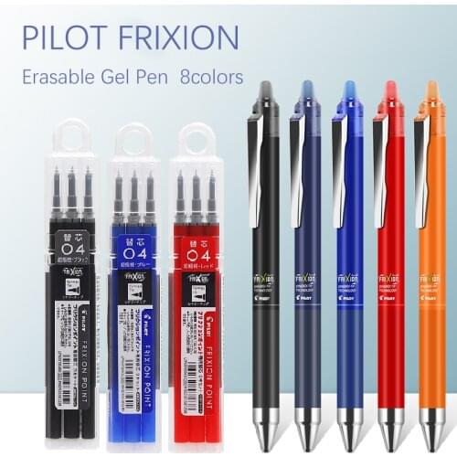 PILOT FriXion Erasable Gel Pen Fine Point LFPK-25S4 Refills 0.4mm Many Colors School & Office Stationery