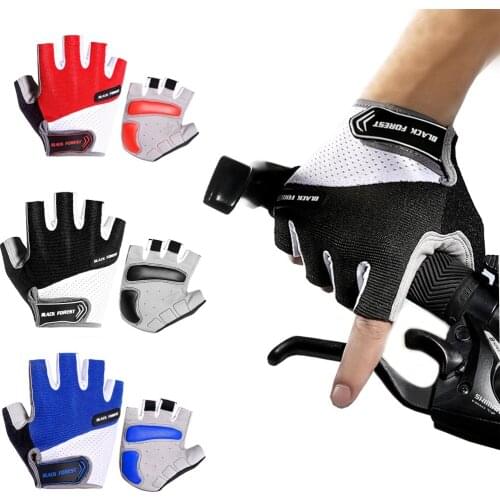 Half Finger Antiskid fitness weight lifting Gloves Outdoor Cycling Gloves Mountain Bike Gloves Mittens Riding Bike Gloves