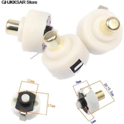 2Pcs 17mm/20mm LED Flashlight Push Button Switch ON/ OFF Electric Torch Tail Switch or 3pcs/lot C8 For T6 Q5