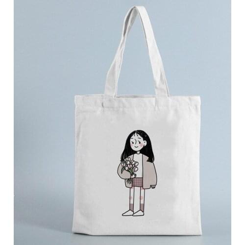 Killer Leon Girl Cloth Bag Canvas Tote Briefcase Shopper Travel Bags Designer Cloth for Shopper Reusable Shoulder Tote