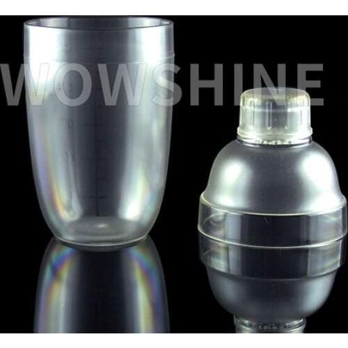 WOWSHINE Free shipping 350ml PC Shaker cup dial wine anti-hot milk tea pc resin shaker shake cup food grade