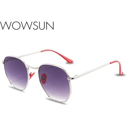 WOWSUN Luxury Vintage Mirror Brand Designer Sunglasses Women/Men Classic Round Outdoor Sun Glasses UV400 Oculos De Sol Gafas
