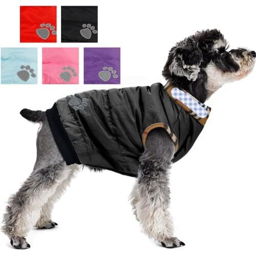 PWAZRoad Dog Cat Clothes Pet Winter Apparel Large Dog Clothing Warm Coat Suitable Material Freeshipping Size XS/M/XL 5 Colors
