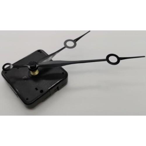 10 sets Modern Clock Movement Mechanism Parts Black Hands Repair Replacing Quiet Silent Wall Clock 13mm shaft with metal hook