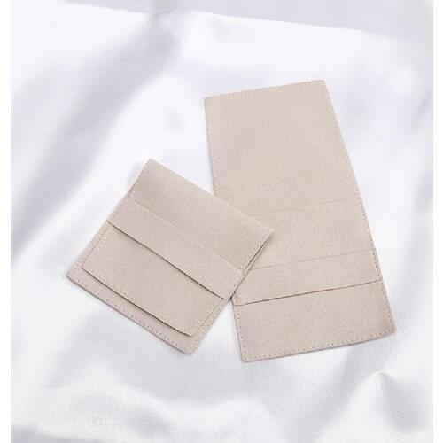 10Pcs Small Presents Gift Bag Chic Microfiber Jewelry Pouch Bags for Wedding Ring Earrings Jewelry Packaging Pouch with Banner