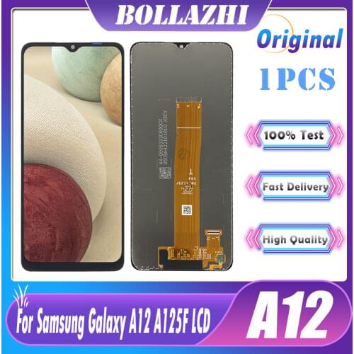 Original For Samsung Galaxy A12 A125 SM-A125F A125F/DS LCD with frame Touch Screen Digitizer Display Assembly A12 LCD Screen