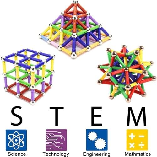 103/206PCS Magnetic Blocks Triangle Square Bricks Plastic Insert Toys Designer Construction Toys For Kids Gift Educational Toys