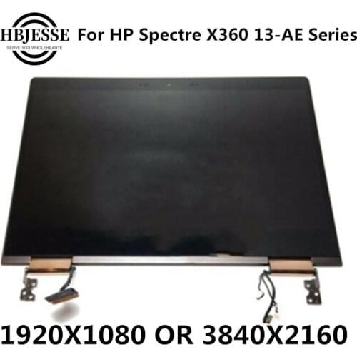 13.3" FHD 1920*1080 LCD Touch screen Digitizer Assembly For HP Spectre X360 13-ae 13-ae series full upper parts of laptop