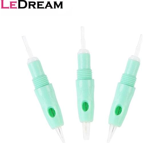 30pcs/lot Disposable Sterilized 8mm Screw Green Microneedling Microblading Tattoo Cartridges Needles For Permanent Makeup