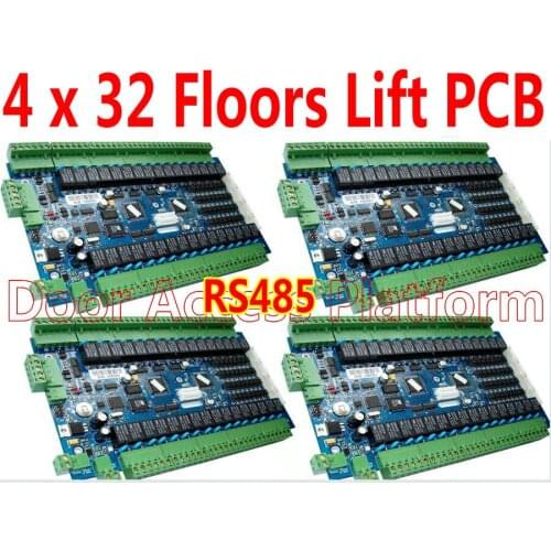 4 pcs of 1~32 Floors RS485 Lift Controller Elevator PCB Board with RS485 Telecommunication 1200Meters access controller systems
