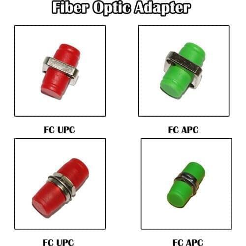 5 Pieces FC UPC/APC Female Fiber Coupler Adapter SM MM Single FTTH/FTTD
