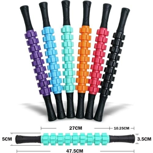 9-Wheel Muscle Roller Stick Body Massage Roller Anti Cellulite Trigger Point Body Foot Face Leg Relax Slimming Massage Tool