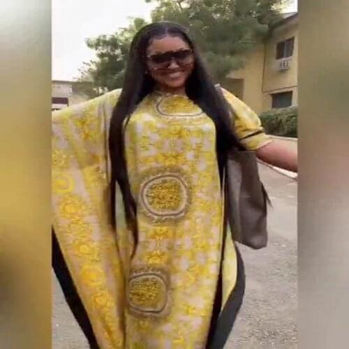 African Dresses For Women 2020 Popular Satin Summer Women Dress Indian Style Kaftan Printed Dresses Muslim Women Long Dresses