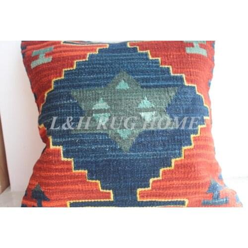 Free Shipping 45x45cm (18"x18") handmade Kilim Woolen pillow, Turkish pillow cushion, Romantic exotic style, NO INSERTION