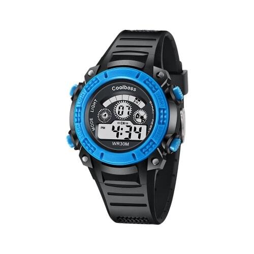 Brand Coolboss New 2018 Watch Men Children Sports Watches LED Digital Military Clock Boy Student Multifunctional Wristwatches