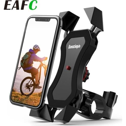 Motorcycle Handlebar Bike Mobile Cell Phone Mount Holder Bicycle Cell Phone Bracket Mount For iPhone Samsung Huawe Xiaomi 4-6.5"