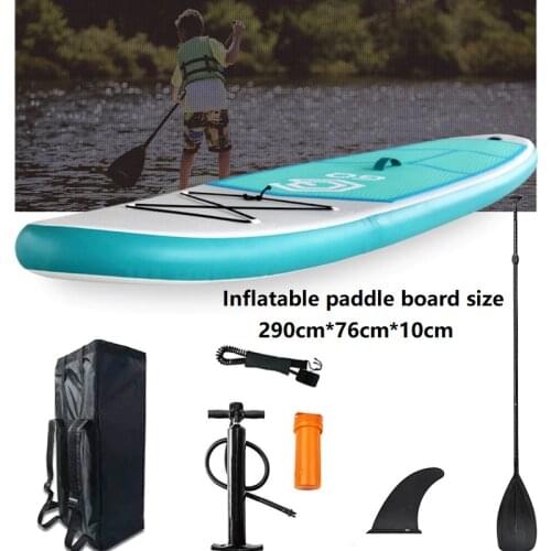 9.5'ft Inflating Paddle Board Life Raft Sup Carry Sling Stand Up Paddleboard Board Surf Fins Paddle Wakeboard Surfing Kayak Set