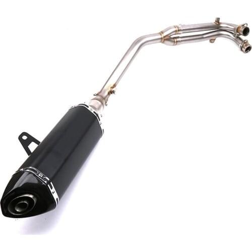 Carbon Stainless Steel Exhaust Header Link Pipe Muffler DB Killer Sliencer For Yamaha Tmax T MAX 530 Tmax530 DX SX 2013-2016