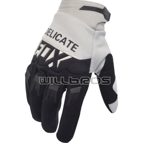Motocross Racing Gloves Motorbike Guantes Delicate Fox Air Mesh Cycling Enduro Black White Luvas Mens Woman Unisex