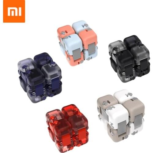 Xiaomi Mitu Spinner Colorful Building Blocks Finger Fidget Decompression Toy Puzzle Assembling Cube Finger Spinner Toy