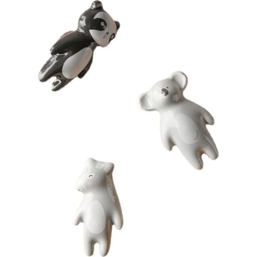 Keramische Doos Knop Panda Fox Koala Donkey Vormige Kinderkamer Hardware Museum Kast Knoppen Lade Knoppen Kast Handvat chains