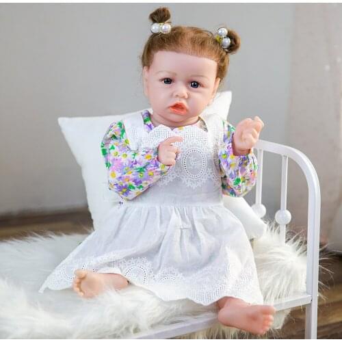 Hoomai 58CM Reborn Baby Dolls Silicone Soft Body Fashion Boneca Reborn For Kids Christmas Gift Best Playmates
