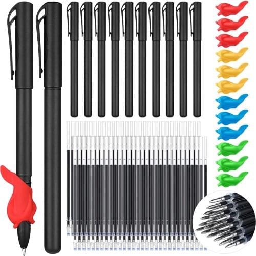 84Pieces Magic Practice Pen Set Auto Disappearing Ink Magic Ballpoint Pen Used for Reusable Copybooks Childrens Calligraphy Set