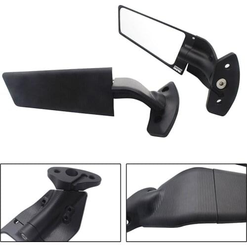Newest NINJA 2PCS Left Right Motorcycle Mirrors Modified Wind Wing Adjustable Rotating Rearview Mirror Kawasaki Ninja1000SX 2020