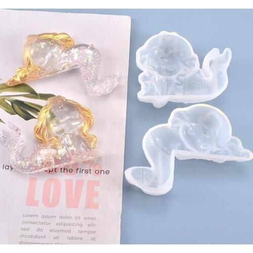 New Transparent Silicone Mold Decoration Process Used For DIY Mermaid Switch Paste Epoxy Mold